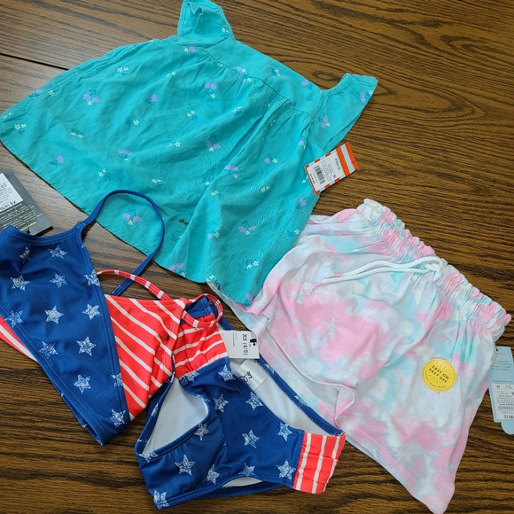 Girls Summer Clothing Set by Cat & Jack & Art Class 4T/4/5 - Picture 2 of 16
